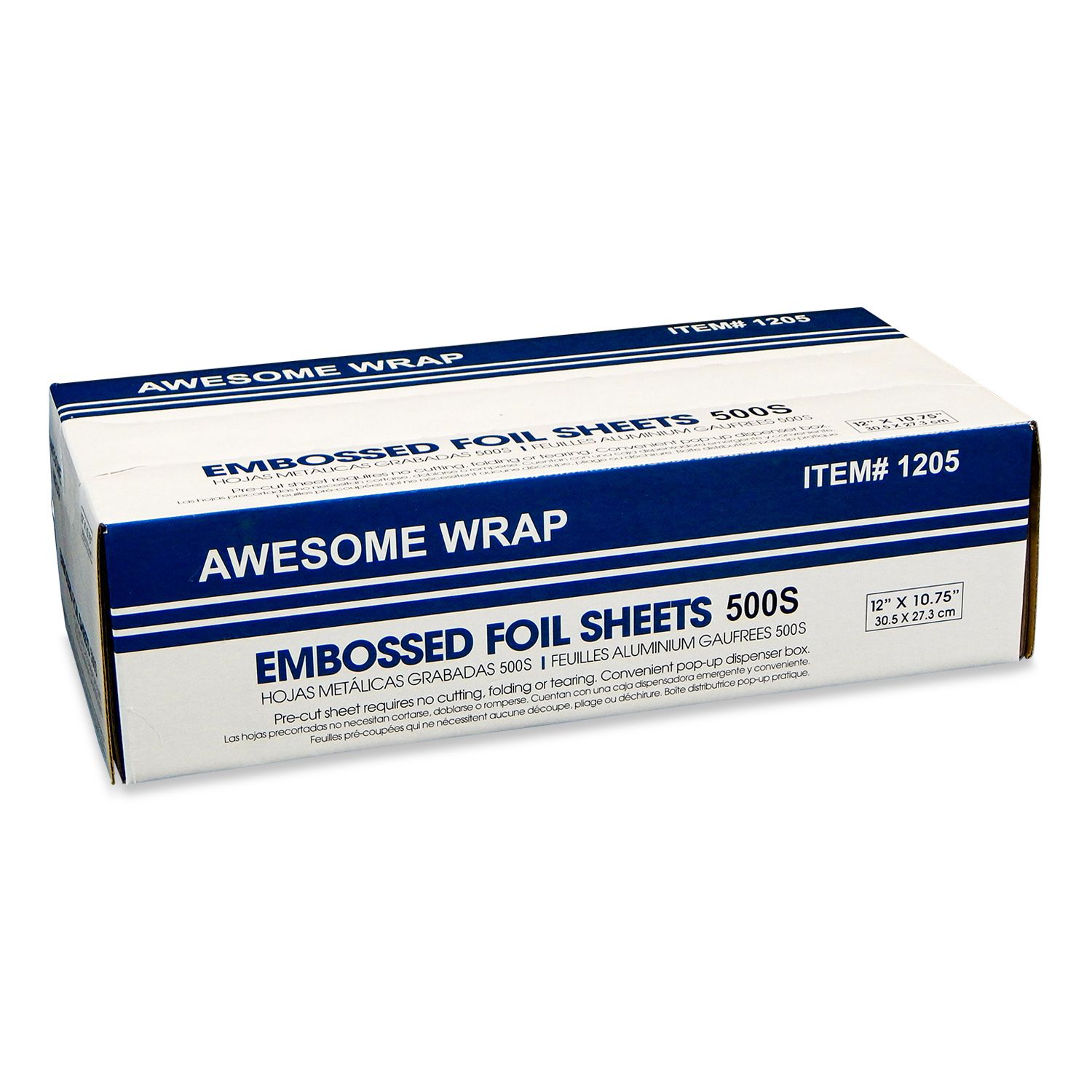 8 X 10.75 Pop-Up Aluminum Foil Wrap Sheets